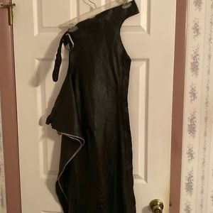Men’s Black Leather Chaps, size 38, made from soft buttery leather, brand new!!!